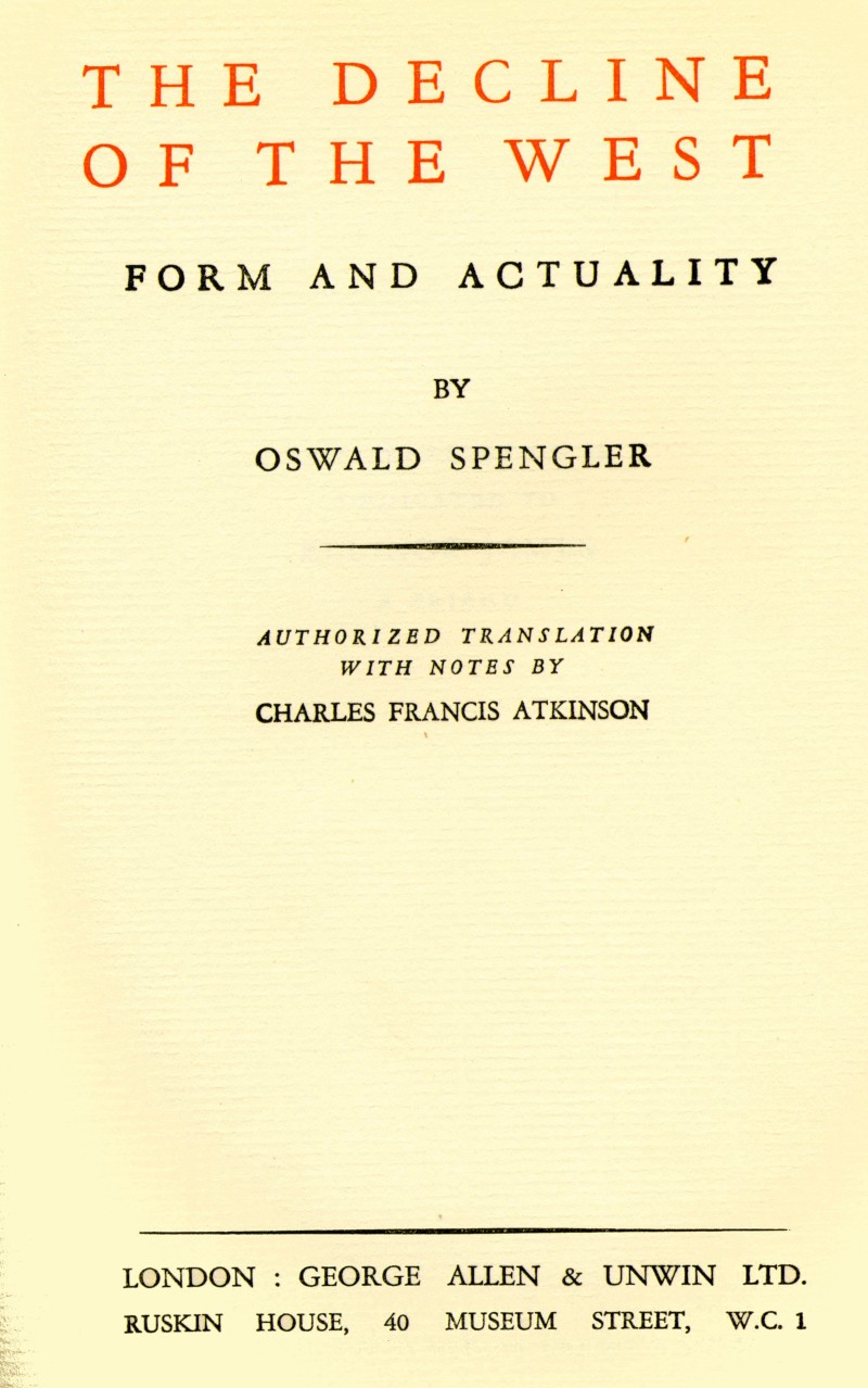 The decline of the West